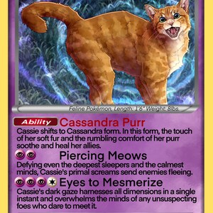 Custom Pet Pokémon Cards Personalized and Hand Drawn Pets as a Pokemon image 4