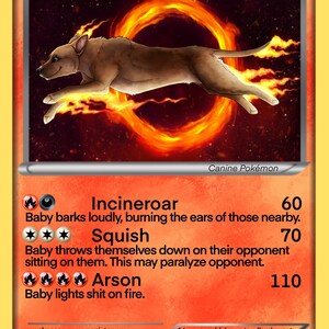 Custom Pet Pokémon Cards Personalized and Hand Drawn Pets as a Pokemon image 10