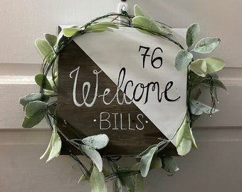 Custom Wood Welcome Sign