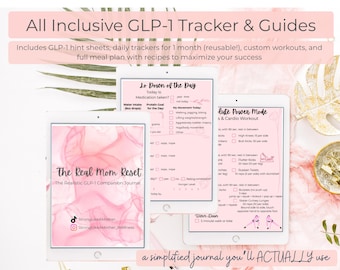 GLP-1 Weight Loss Guide - The Real Mom Reset: A Realistic GLP-1 Digital Journal/Tracker