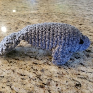 Crochet Pattern for Tiny Manatee