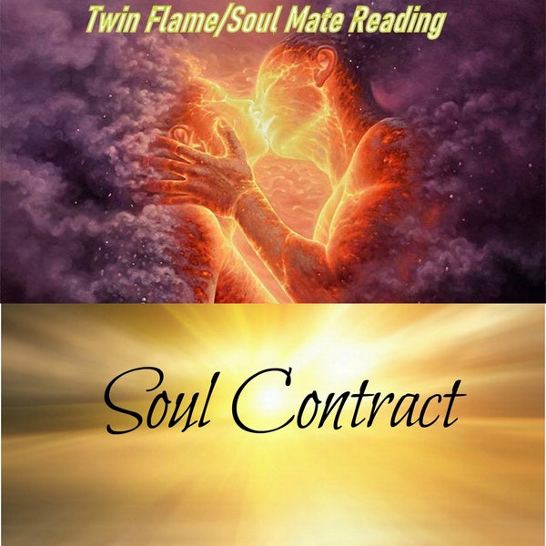 TWIN Flame Reading  Soul Contract Reading Discount Combo Soulmate Reading Karma Reading Spiritual Life Purpose Spiritual Guidance