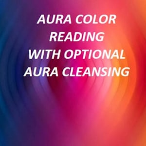 AURA Color Reading What Color Is My Aura  Option Same Day Option Psychic Reading  Bath