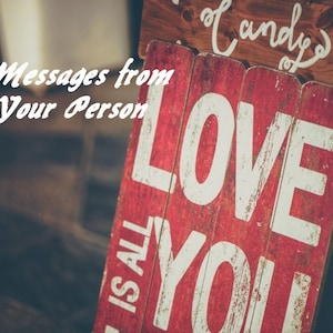 Nachrichten von Ihrer Person Oracle Karten Liebesbotschaften Psychic Reading Channeled Messages Same Day Option Twin Flame Messages