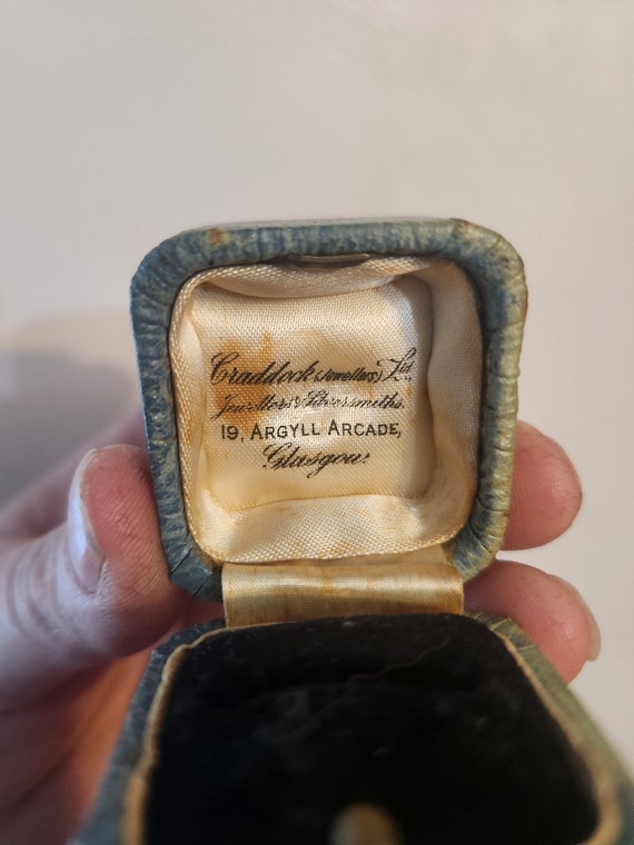 Antique ring Box Craddock Jewellers Ltd. Glasgow … - image 3