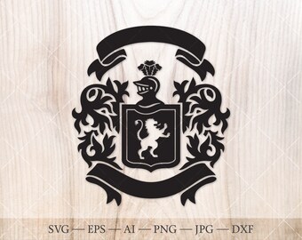 Family Crest Svg Etsy