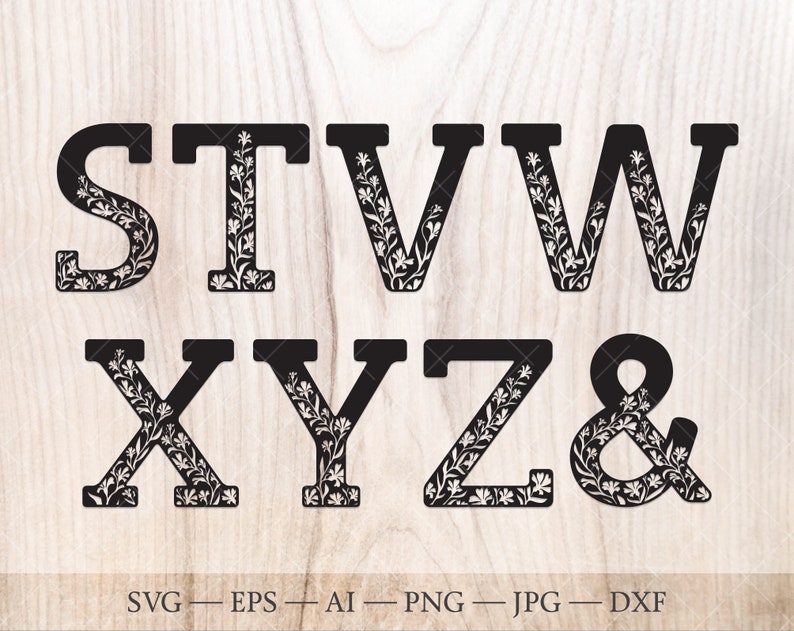 Free Free Flower Initial Svg 763 SVG PNG EPS DXF File