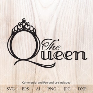 La Reina SVG. Reina Corona Svg. Tiara SVG, Corona SVG. Princesa corona svg. Archivo de corte de reina