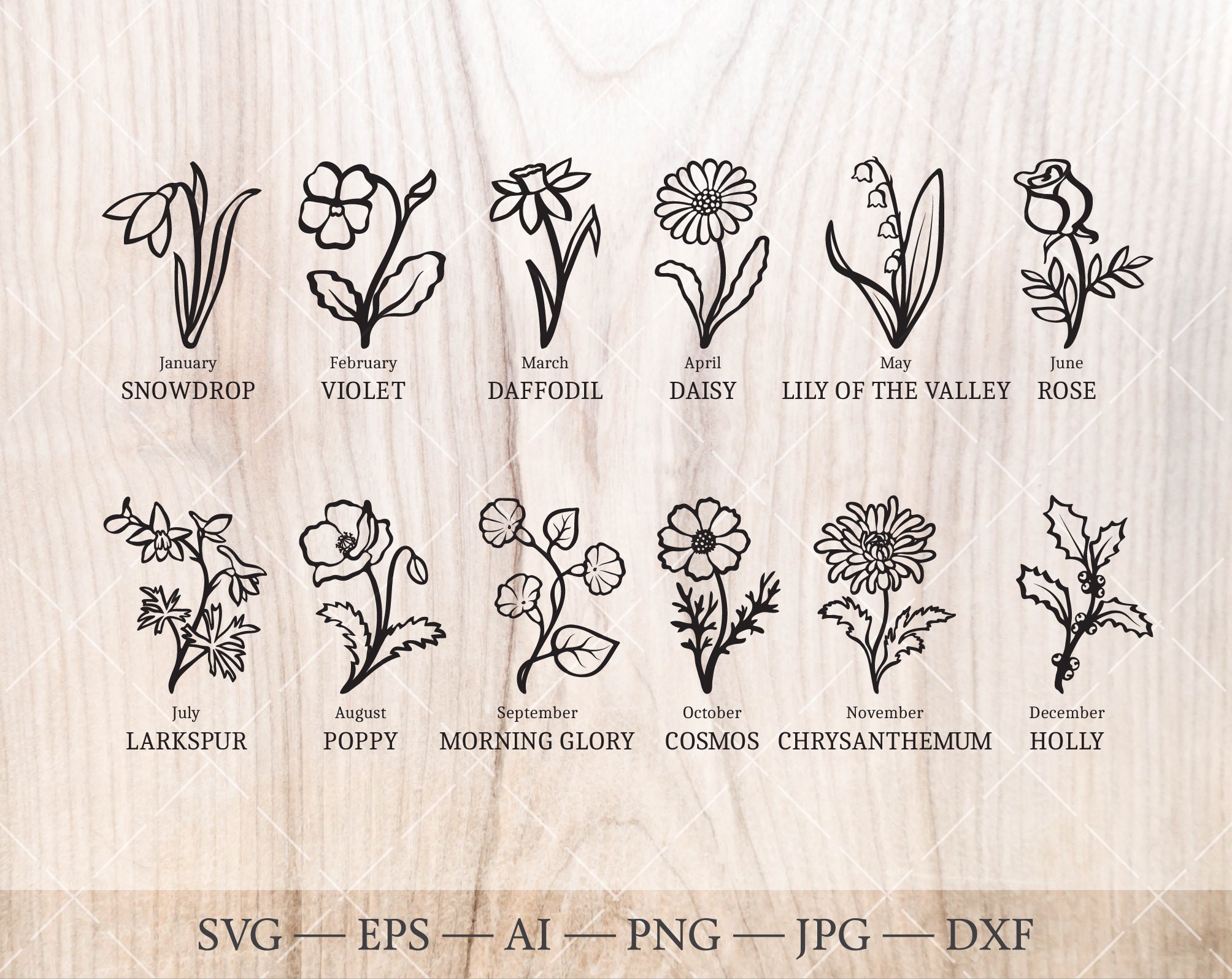 Birth Flowers By Month