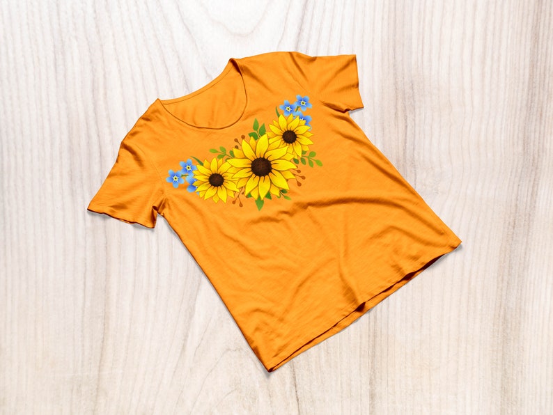 Sunflower bouquet SVG. Sunflower clipart. Floral frame ...