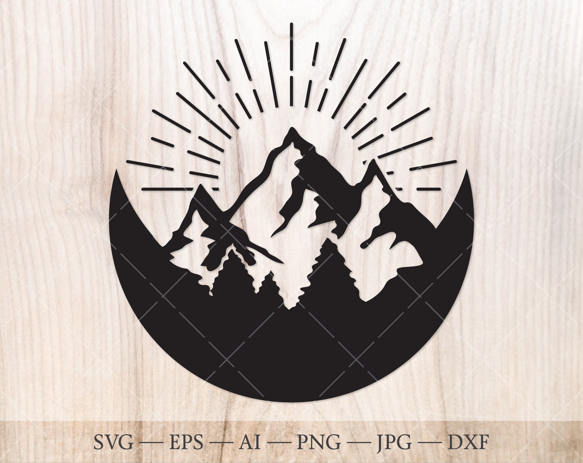 Nature Scene Svg - Etsy