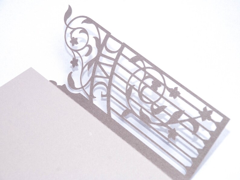 Download Cricut SVG Gate-fold wedding invitation 5x7 SVG template ...