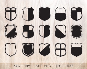 Knight shields. Coat of arms clipart. Family crest svg, heraldic emblems svg
