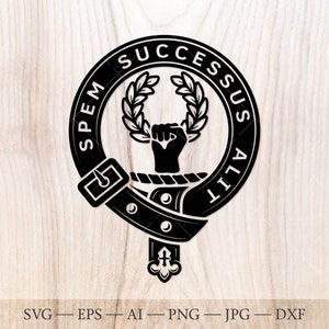 Badge écusson Ross SVG, svg du clan écossais, écusson familial svg. Armoiries svg. Ceinture héraldique écossaise avec boucle SVG. Emblème du clan svg
