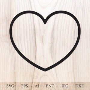 Contorno de coração SVG, coração de dia dos namorados svg. Dia dos Namorados SVG, Família SVG, Amor SVG. Cricut SVG