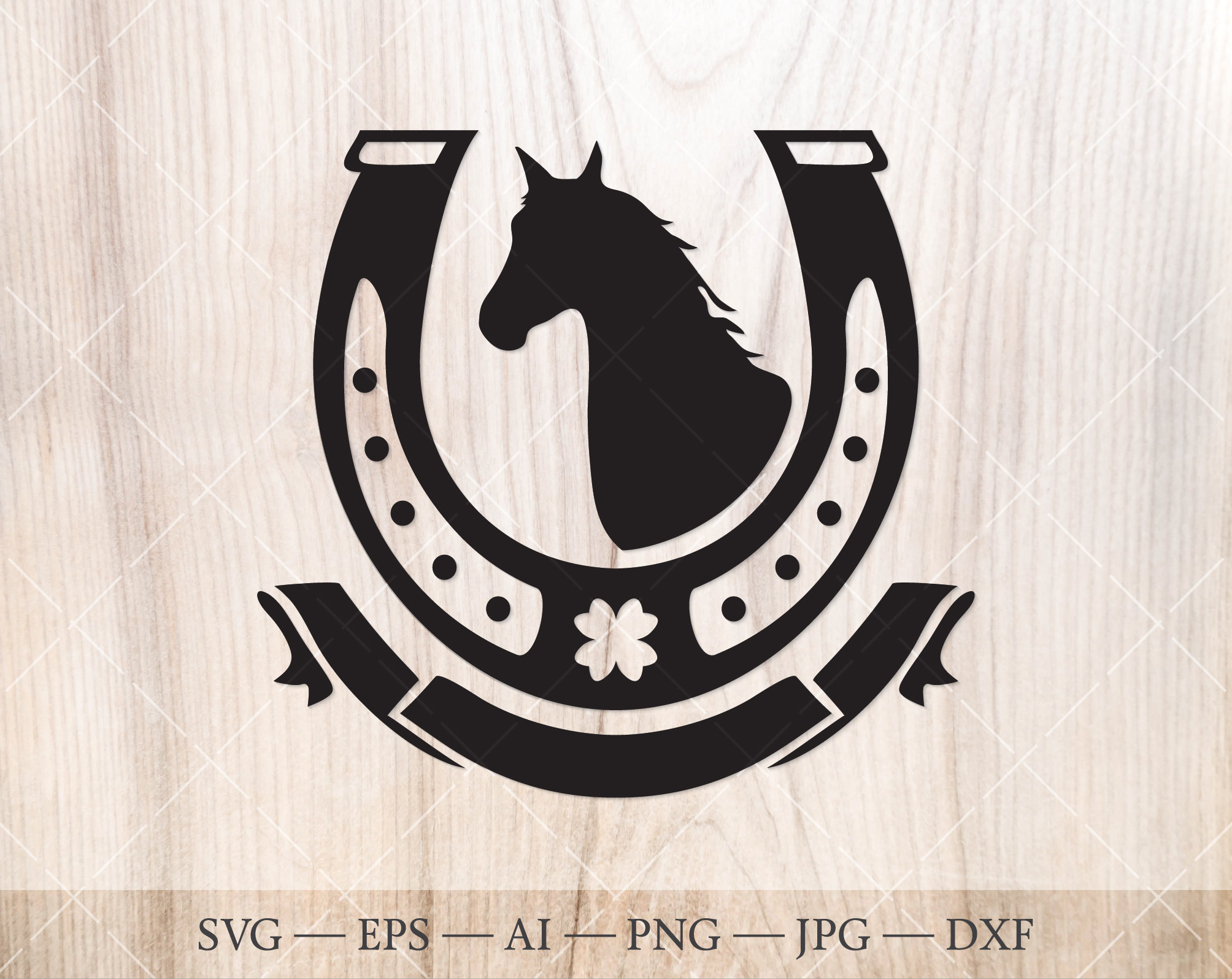 Horseshoe crest horse emblem. Coat of arms Equestrian SVG Etsy