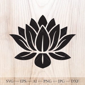 Lotus SVG silhoeutte. Meditation SVG Lotus flower SVG. Yoga silhouette clipart. Namaste Svg, Motivational Svg. Zen svg