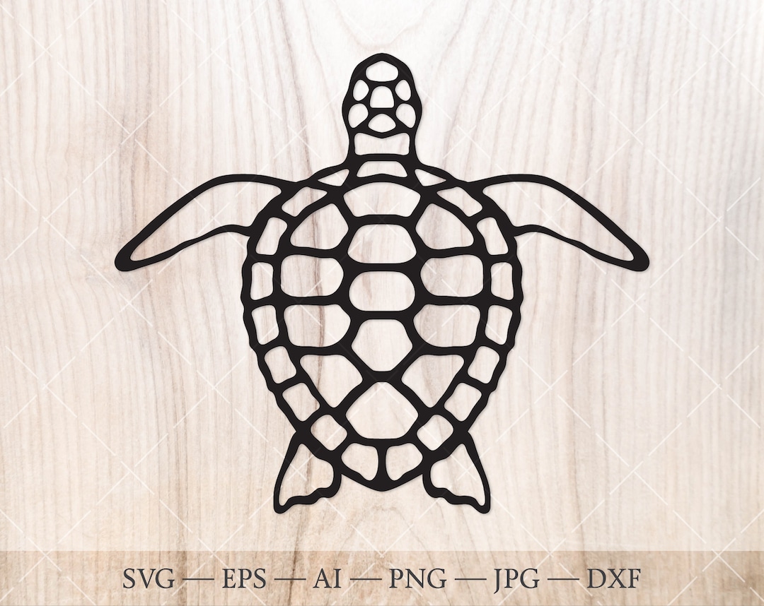 Sea Turtle SVG. Turtle Clipart, Stencil Svg. Ocean Turtle Svg. Turtle