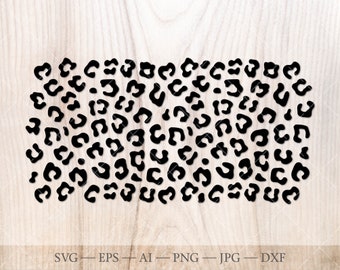 Leopard Print SVG, Cheetah Animal Pattern (Digital Download)