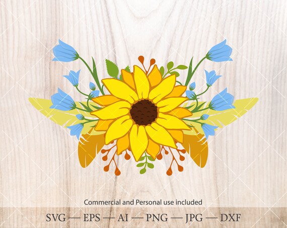 Free 260 Sunflower Bunch Svg SVG PNG EPS DXF File