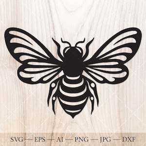 Honey bee SVG, honeybee SVG, bee silhouette PNG. Bumble bee svg file, beekeeper svg, honey bee clip art, cute bee svg