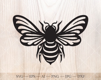 Honey Bee Silhouette SVG, PNG, Beekeeper Clipart (Digital Download)