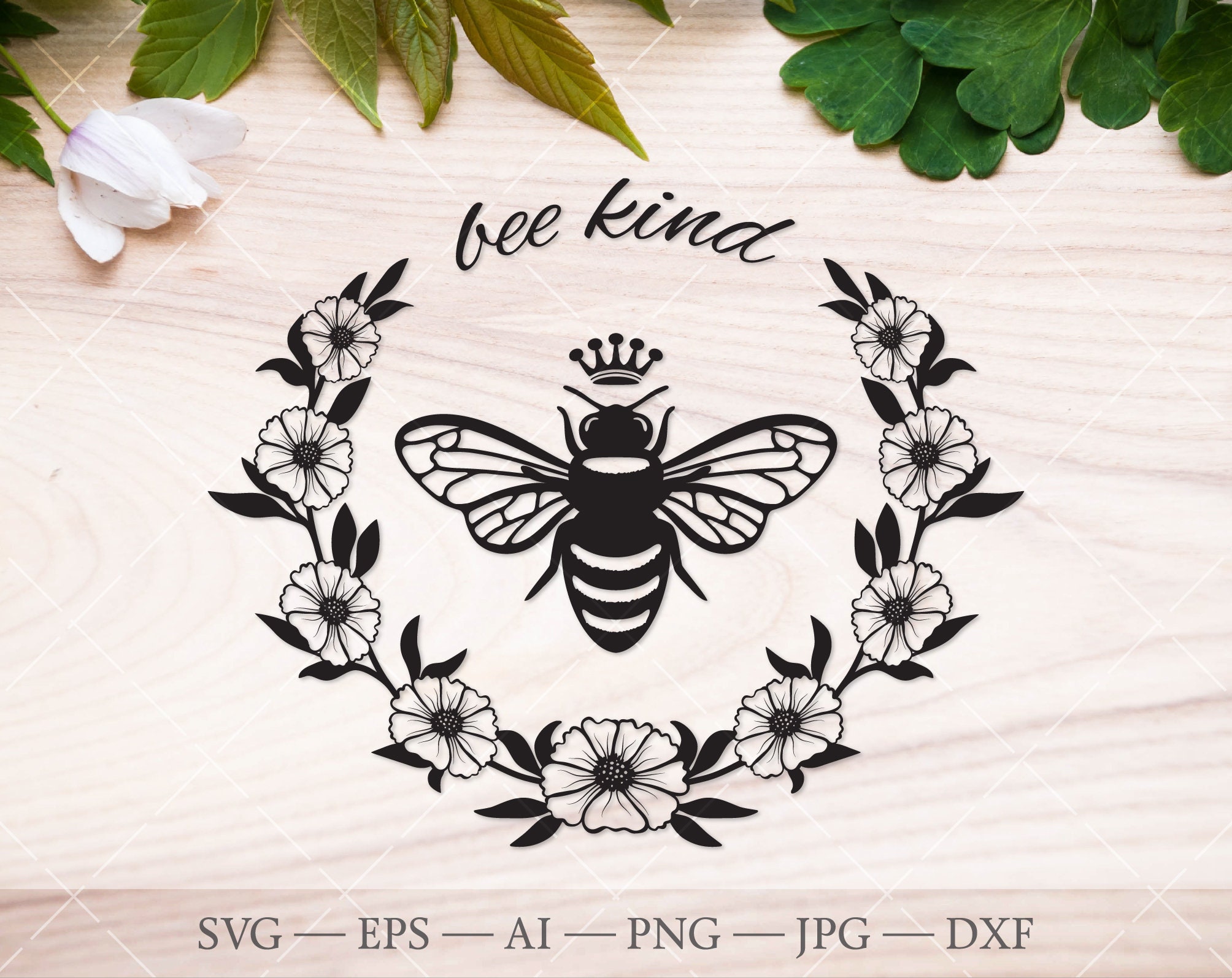 Free Free 217 Silhouette Bee Kind Svg SVG PNG EPS DXF File