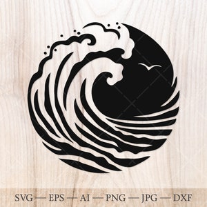 Olas oceánicas SVG, Mar SVG. Agua Svg, Mar Olas Svg. Agua svg, Maremoto svg