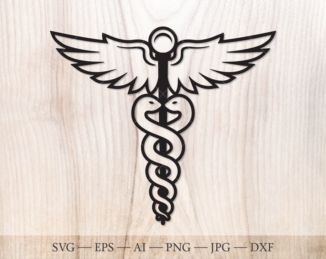 Caduceus SVG, Medical Symbol SVG, Nurse Svg, Nursing Svg. Medical Svg