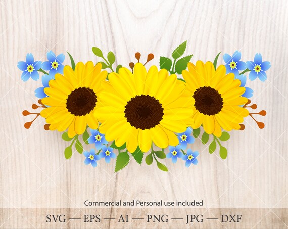Free Free 222 Sunflower And Rose Bouquet Svg SVG PNG EPS DXF File