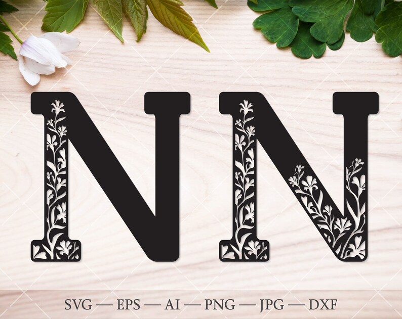 Free Free Flower Initial Svg 62 SVG PNG EPS DXF File