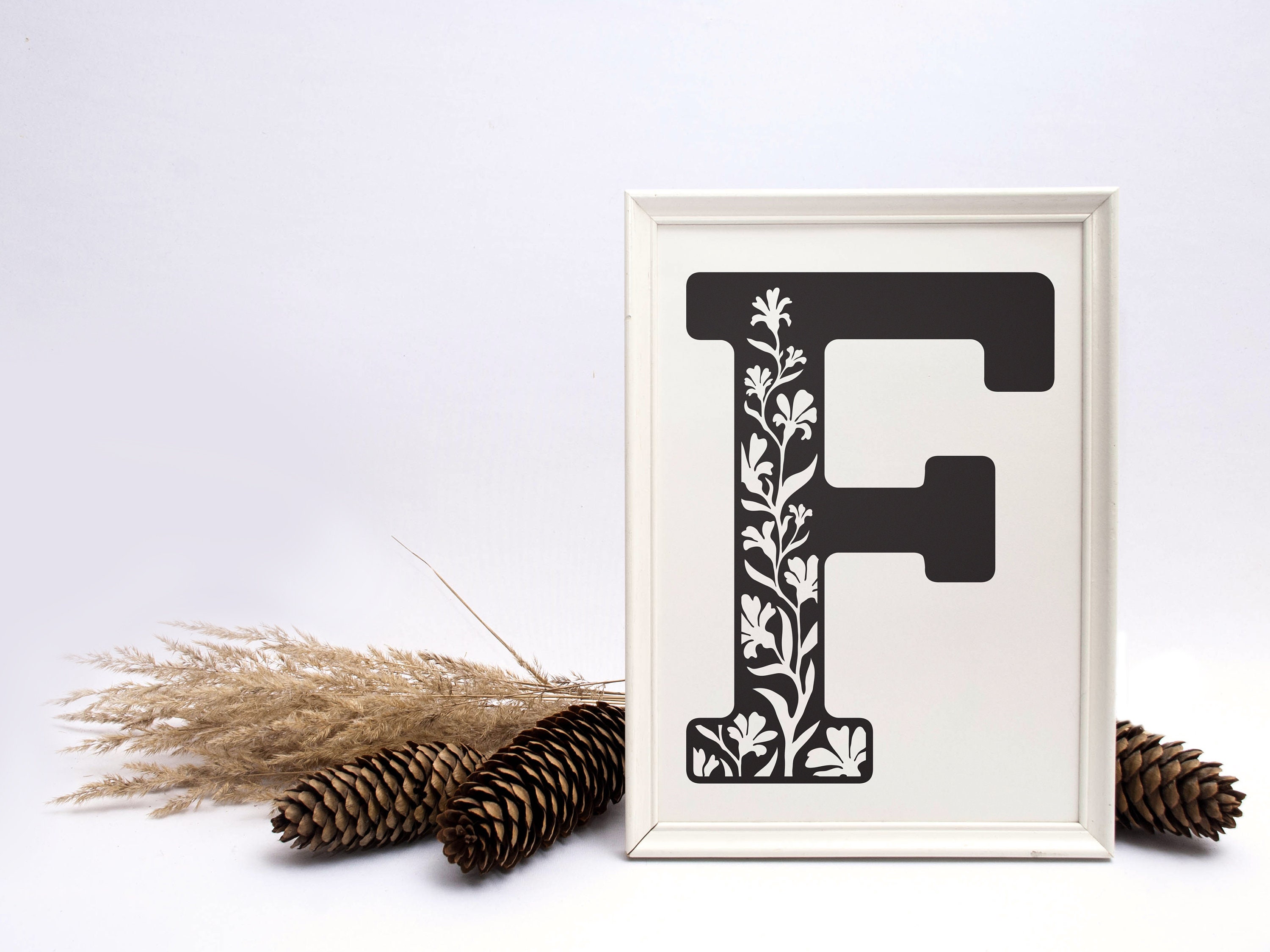Free Free 192 Flower Initial Svg SVG PNG EPS DXF File