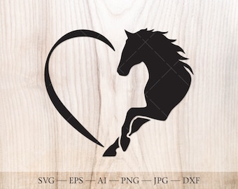 Horse heart SVG, Horse Name Frame SVG, Horse Monogram Cut File. Horse love svg clip art, Horse head svg, Equestrian SVG, Horse clipart