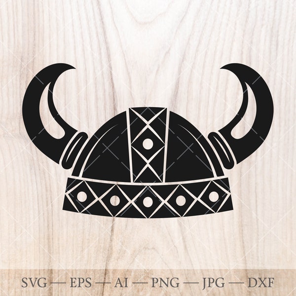 Viking Helmet SVG, Viking clipart, Viking Silhouette, helmet svg, helmet clipart, helmet silhouette, horn helmet svg