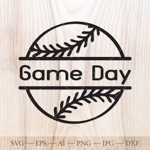 Spieltag Monogramm Rahmen SVG, Softball Monogramm Rahmen SVG, Baseball SVG Monogramm Schnittdatei, Softball Monogramm Rahmen SVG, Sport SVG