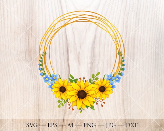 Free Free Sunflower Wreath Svg Free 156 SVG PNG EPS DXF File