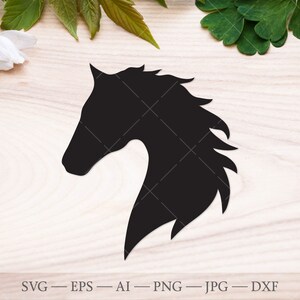 Stallion Svg Simple Horse Head SVG, Horse SVG, Stallion Svg, Horse Silhouette Cut File ...