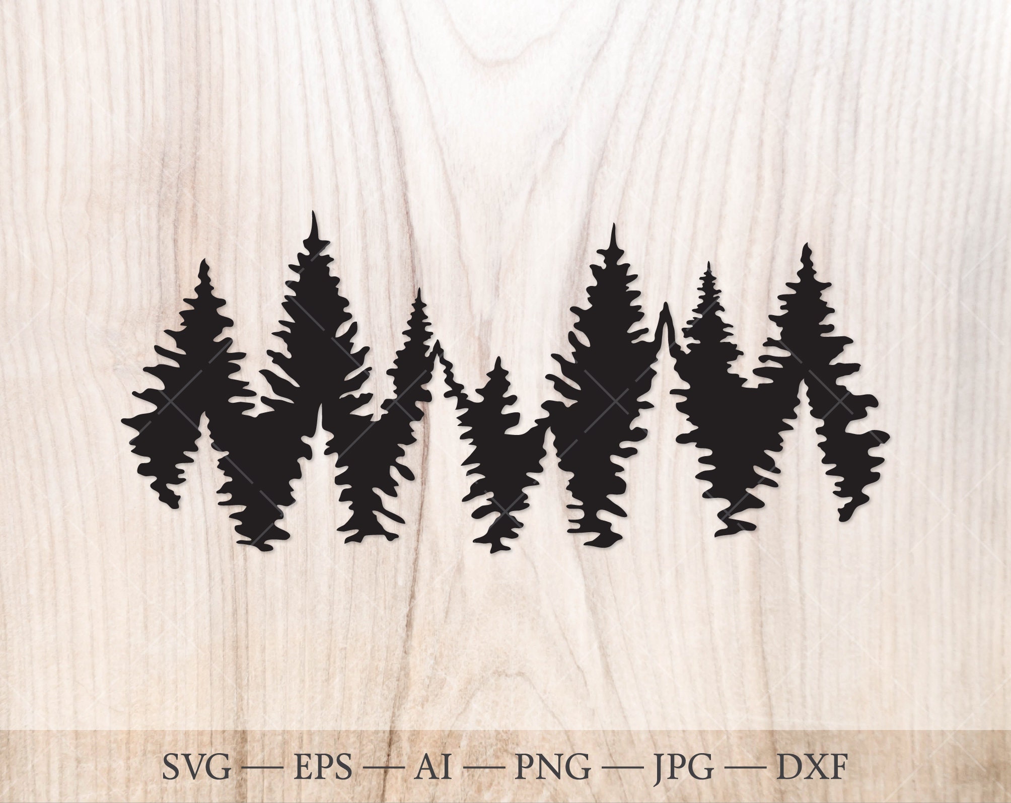 Treeline Svg, Forest Trees, Pine Tree, Nature, (2343105)