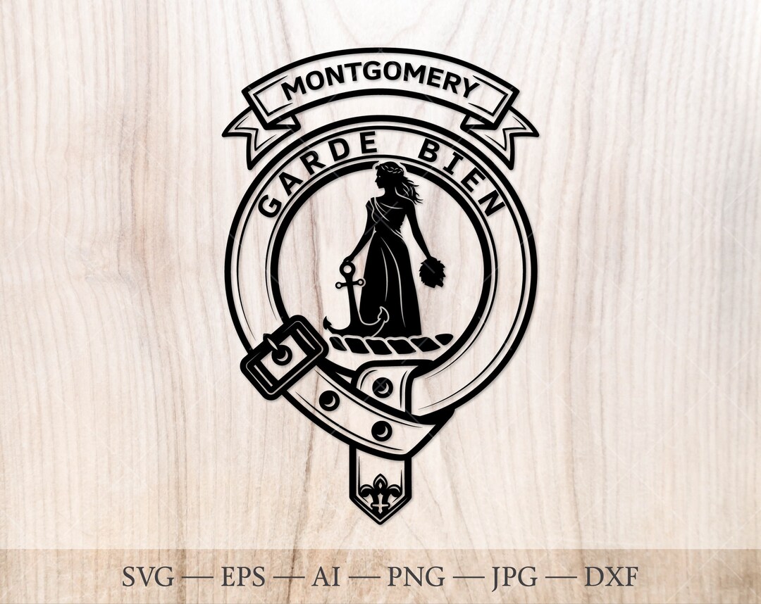Montgomery Crest Badge SVG Scottish Clan Svg Family Crest Svg Coat crests-google-search-crest-heraldry-fantasy-logo