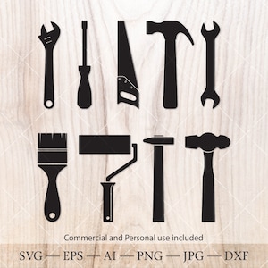 Repair tools SVG file bundle. Mechanic tools svg. Cricut SVG cut file. Handyman svg, contractor svg. Garage svg. Hand tools svg