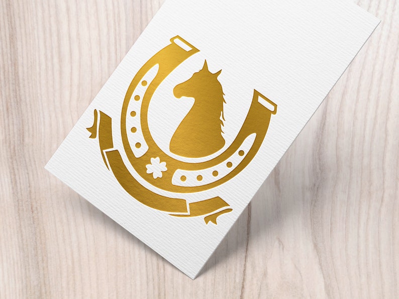 Horseshoe crest horse emblem. Coat of arms Equestrian SVG | Etsy