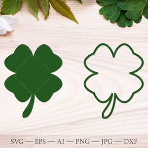 Clover leaf SVG bundle. Shamrock svg, St patricks day SVG, Irish shamrock SVG Cricut cut file.