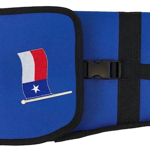 Nylon canvas shotgun sleeve / slip / case for sporting clays, skeet , trap Texas Flag - Blue, Red, Black, Green