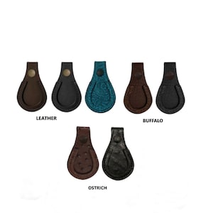 Leather & Exotic Hide toe pad shotgun barrel rest - trap shooting or skeet shooting - Made in USA