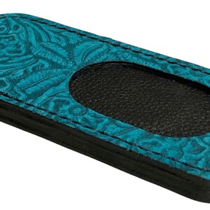 Magnetic Shotgun Barrel Rest Pad Round Black Leather Trim