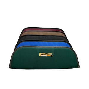 Randall Canvas Knife Case / Storage Pouch - Embroidered Randall Knives Design - With Sheath Straps  - USA Made - Multiple Colors/Sizes