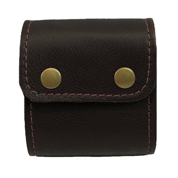 Handmade Leather Ammo Wallet Pouch – OWB Belt Style, Ambidextrous, Fits 280 / 375 H&H / 338 Win / 300 Mag / 458 / 270 Mag / 243-410