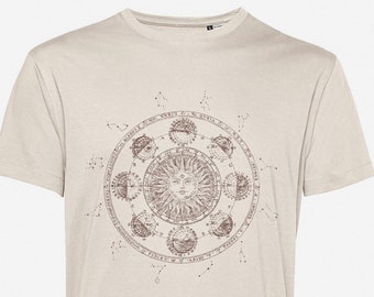 Celestial T-Shirt - Wheel of the Year Cotton T-Shirt - Zodiac Signs & Constellations T-shirt - Witch Aesthetic