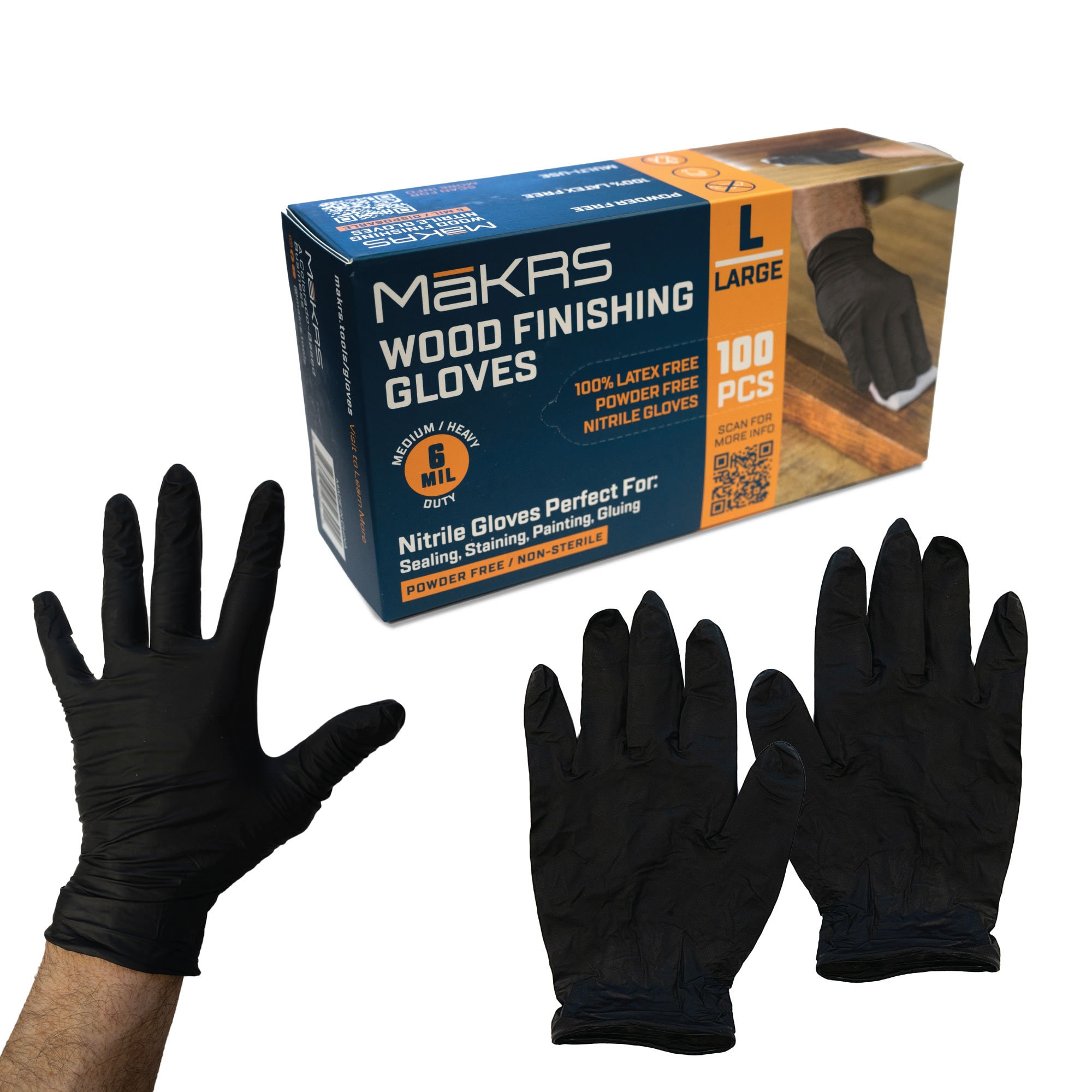 HOT Free Nitrile Nitrile Gloves Large Case 1000 Mil Gloves