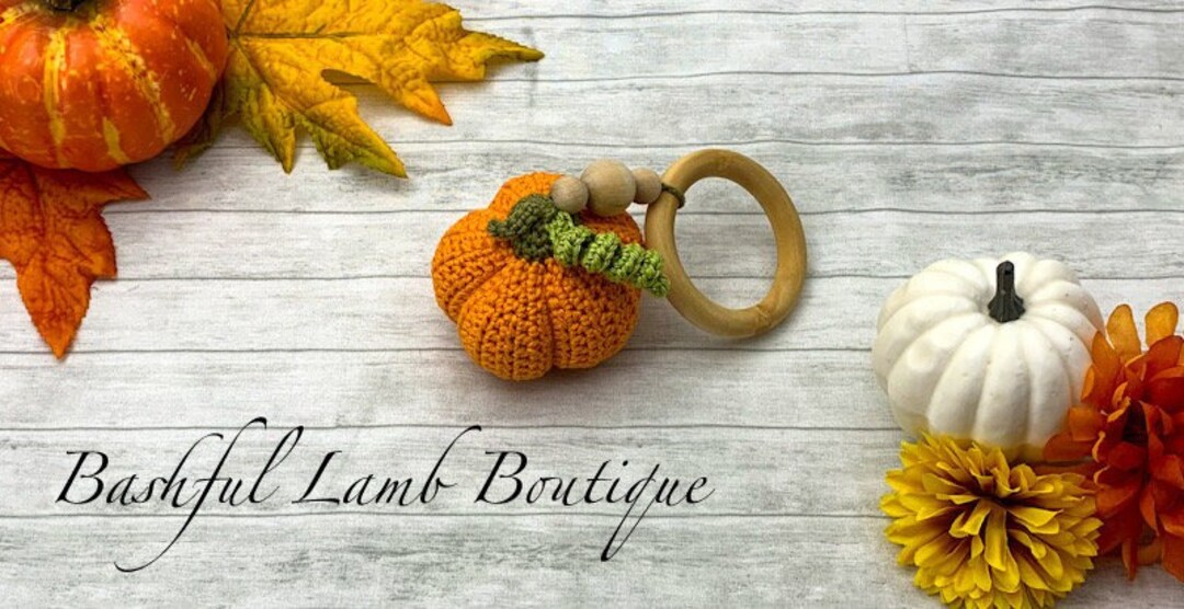 Pumpkin Baby Rattle, Photo Prop, Baby Announcement Accessory - Etsy
